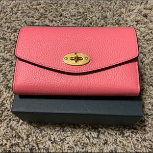NWT Mulberry Medium Darley Wallet, Geranium Pink